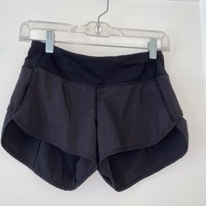 Lululemon athletic shorts. Black. Size 2